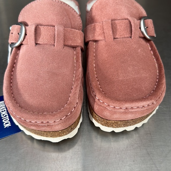 Birkenstock Buckley Shearling mules in pink clay. New in original box! - Picture 10 of 10